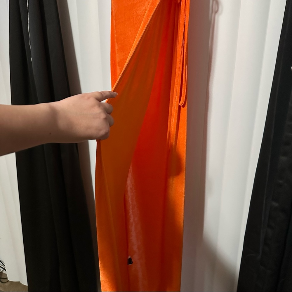 SHEIN Vibrant Orange One-Shoulder Dress - Picture 4 of 7